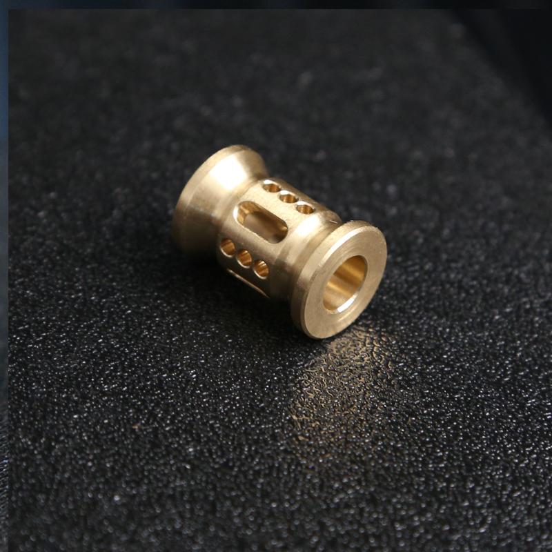 Hollow Out Brass Knife Beads Umbrella Rope Cord Outdoor Knife Pendant EDC Fidget Slider Accessories Adults Gifts