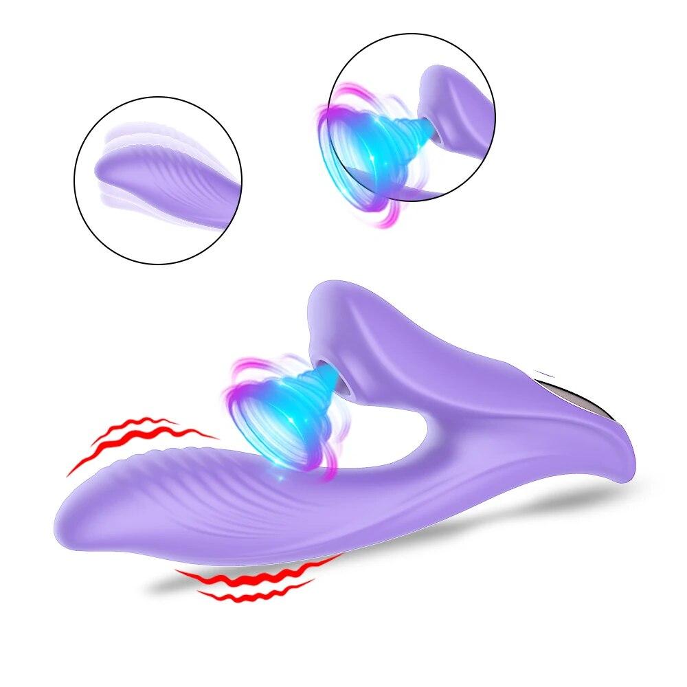 G-spot Sucking Vibrator 10 Speed Vibrating Oral Sex Suction Clitoris Stimulation Female Masturbation Erotic Sex Toys for Adult