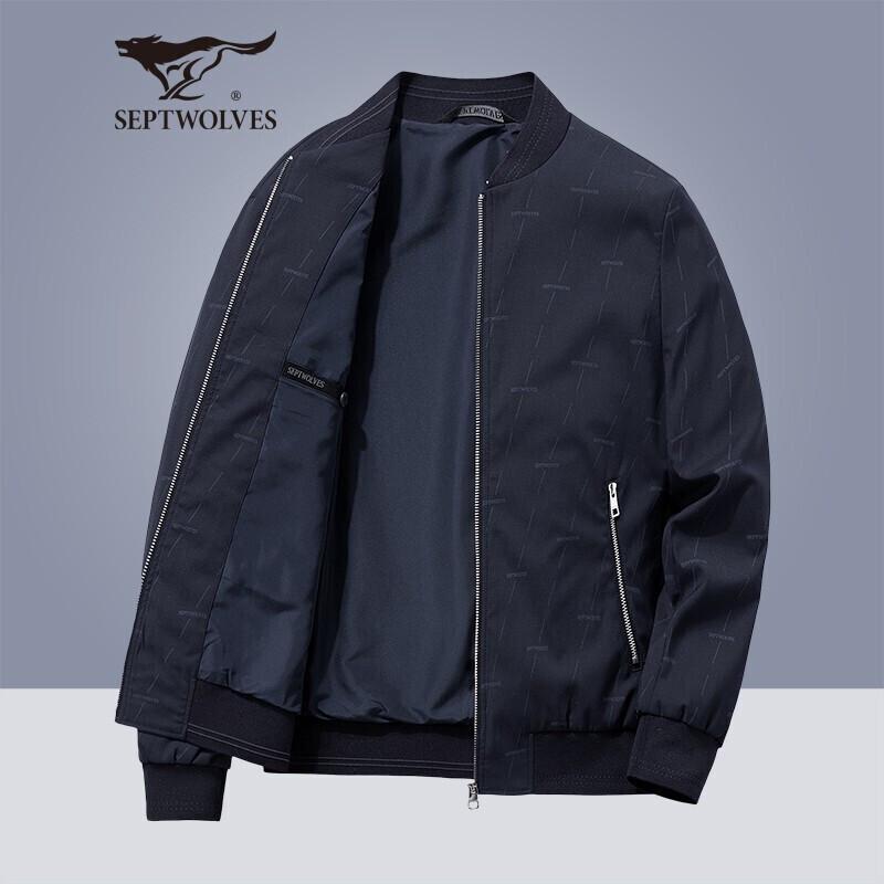Septwolves Men's Baseball Collar Casual Jacket