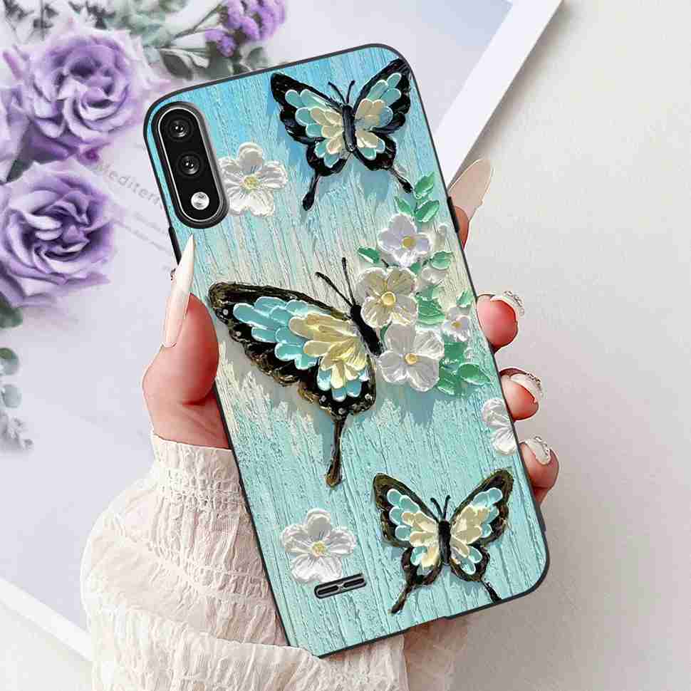 For LG K22 2020 Casing 6.2" Floral Pattern Cover Silicone Soft TPU For LG K 22 K22 LGK22 Cases Screen Protectors Coque Fundas