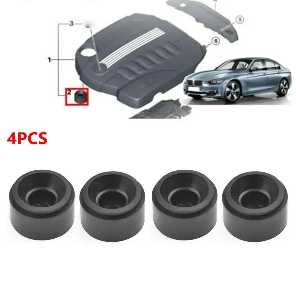4 X Gomas de Montaje para Tapa del Motor Montaje de Goma para Tapa del Motor 13717588501 Para BMW 1 2 3 4 5 7 X3 X4 X 5 X6 E81 E87 LCI E88 E82