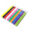 100 cubes in a bag, 10 colors evenly distributed – různobarevná