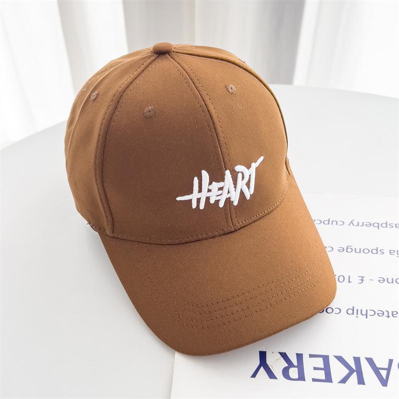 

New American Baseball Cap Men and Women Fashion Sun Hat Showing Face Letters Korean Version Soft Top Embroidered Baseball Cap Hat adjustable