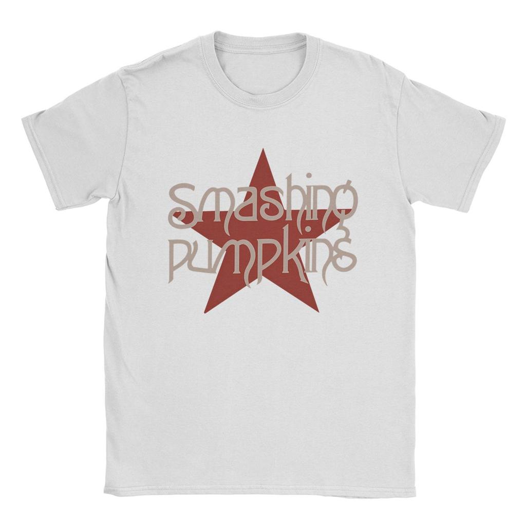 Smashing Pumpkins T Shirt Men 100% Cotton Vintage T-Shirt Crew Neck Tee Shirt Short Sleeve Tops Gift Idea