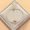 Verstellbares 8-förmiges Evil Eye Herzarmband für Damen - Europäische & Amerikanische Mode, Südostasiatischer Einfluss