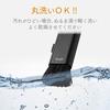 Elecom Cleaner Brush, Static Elimination Brush, Antistatic Fiber, Compact, Storage Type, Comes with Gap Brush, Hair Type, 2WAY, Washable, Black KBR-AM