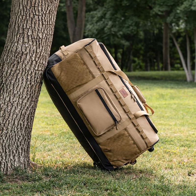 Outdoor Camping Storage Bag Travel Duffel Handheld Backpack Multi-Functional Large-Capacity Wheeled Pack