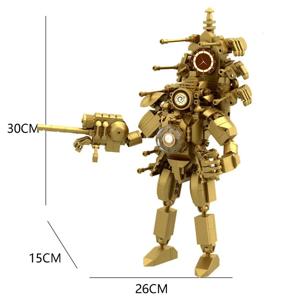 Guitar Audio Monitor King 4.0 Brick Titan New Series Skibidi Toilet ClockMan 5.0 Building Blocks Set Toys For Birthday Gift