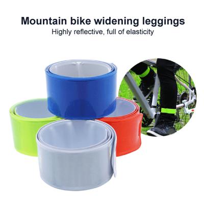 4 szt. Taśmy zatrzaskowe o wysokiej widoczności odblaskowe kółko zabezpieczające opaski zatrzaskowe na nocną jazdę na rowerze bieganie