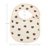 2pcs cotton bear waterproof baby bibs four seasons baby bibs newborn burp cloth boys girls soft breastfeeding drooling towel