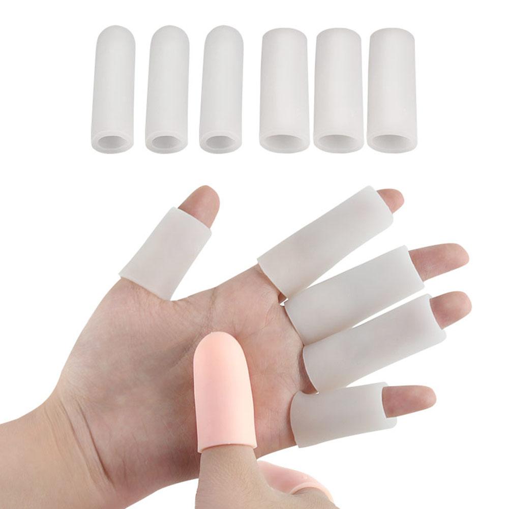 5Pcs Finger Protectors Waterproof Finger Caps Silicone Finger Covers for Finger Cracking Blisters Arthritis Eczema