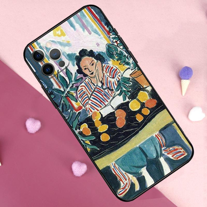 Henri Matisse Art Painting Case For iPhone 15 16 14 Pro Max Plus 13 12 Mini 11 Pro Max X XR XS Max 7 8 Back Cover