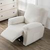 4Pcs/Set Water Repellent Recliner Sofa Cover Polar Fleece Single Relax Armchair Case Elastic Chair Slipcover Furniture Protector