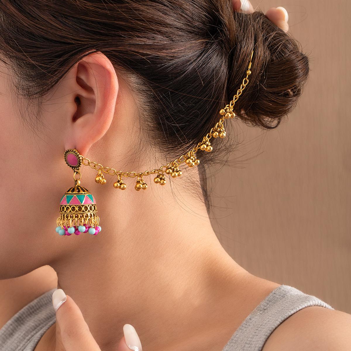 

Серьги с кисточками из бисера для женщин, полые, в ретро-стиле, с подчеркнутой индивидуальностью, украшения в богемном стиле в подарок