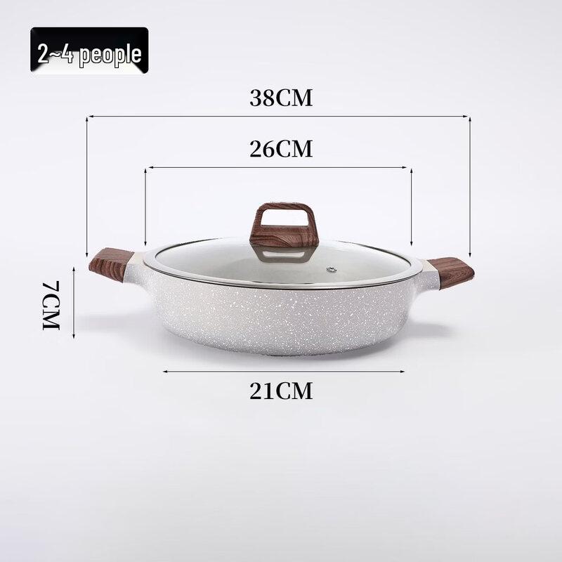 ZISIZ Non-stick Frying & Boiling Soup Pot with Steamer
