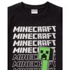Minecraft T-Shirt mit wiederholtem Logo für Kinder