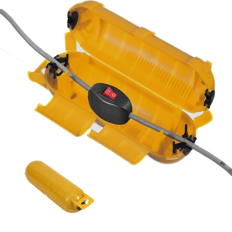 Outdoor Extension Cord Safety Cover with Waterproof Seal, Weatherproof Electrical Connection Box to Protect Outdoor Outlet