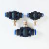 Pneumatic Fitting Airflow Regulator 6mm 8mm 10mm OD Hose Tube Gas Flow Adjust Valve Connector Fitting Air Speed Control Crane