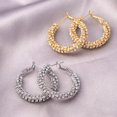 925 Silver Large Women's Light Luxury Earrings: High-End Design Hoop for Elegant Style