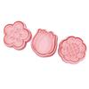 Flower Shaped Cookie Cutters Biscuit Mould 3D Frosting Cookie Cutter PP Material