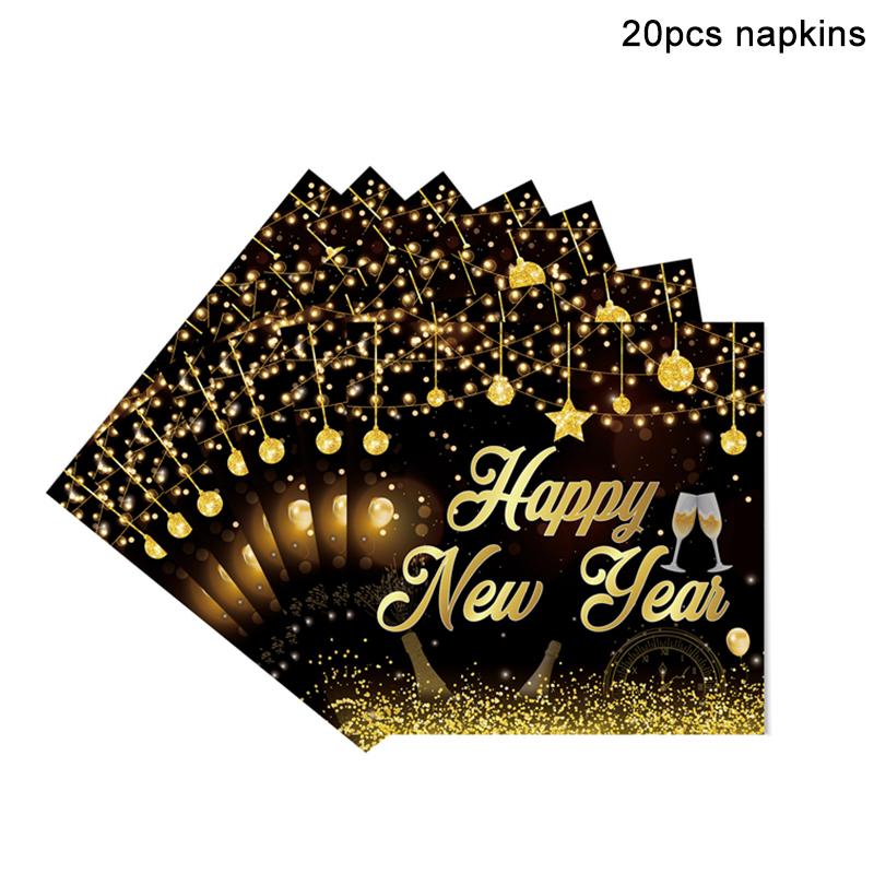New Year 2024 Number Foil Balloons Happy New Year Eve Party Favors Supplies Garland Photo Props Christmas Decorations Navidad