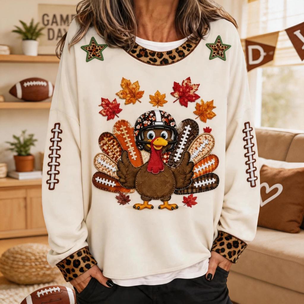 Women's Hoodless Sweatshirt Casual Pullover Top for Everyday Wear and Home Lounging