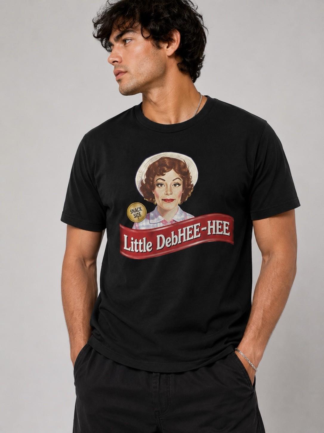 Little DebHEE-HEE Parody Shirt Funny Retro Snack Inspired Graphic Tee M