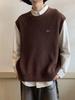 Unisex Retro Japanese Knit Vest - Trendy Loose College Style
