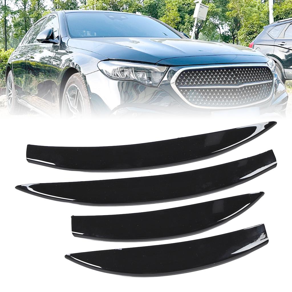 1 Pair Front Bumper Splitter Grille Trim Stylish Look Spoiler Diffuser Grille Trim Strip Replacement for   E‑Class W214  ‑Line 2024 and Later