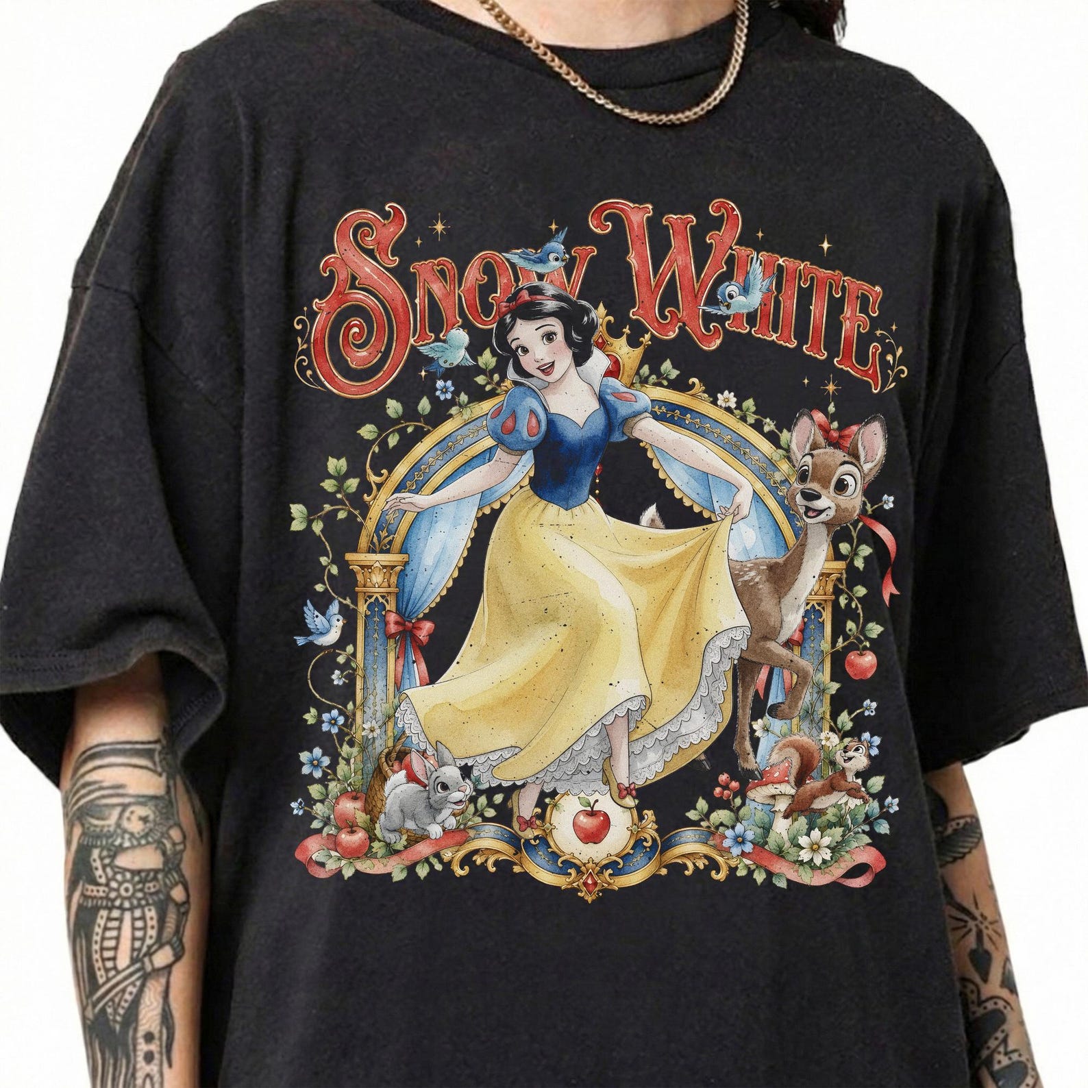 Vintage Disney Snow White Shirt, Princess Snow White Comfort Colors Tee, Magic Kingdom Girls Trip Gift, Retro Disneyland Graphic L