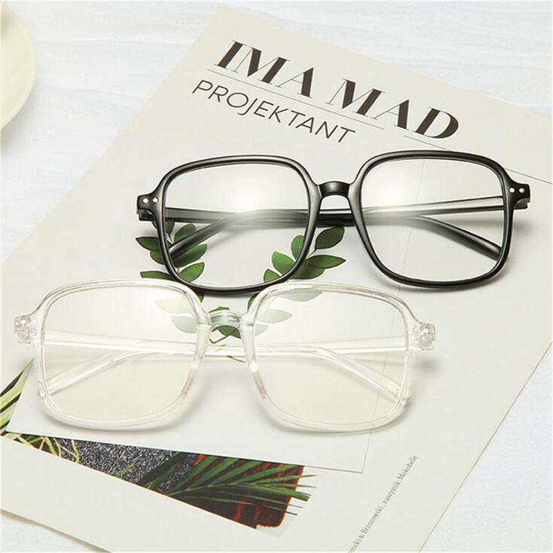 Oversized Women Square Myopia Glasses Finished Big Frame Minus Degree Optical Eyeglasses Prescription 0 -0 .5 -1 .0 -1 .5 To -6 .0