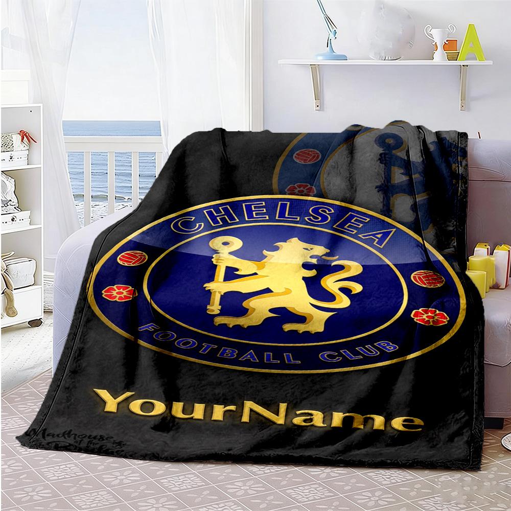 Chelsea Customize Your Name Blanket Throw Customizable Blanket Soft & Cozy for Seaside Couch Bed Sofa Ideal for All Seasons Gifts For Family Or Friend