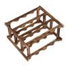 Wine Rack Pine Wood Wine Bottle Storage Shelf Display Organizer Decor for Countertop Home 4 Layer
