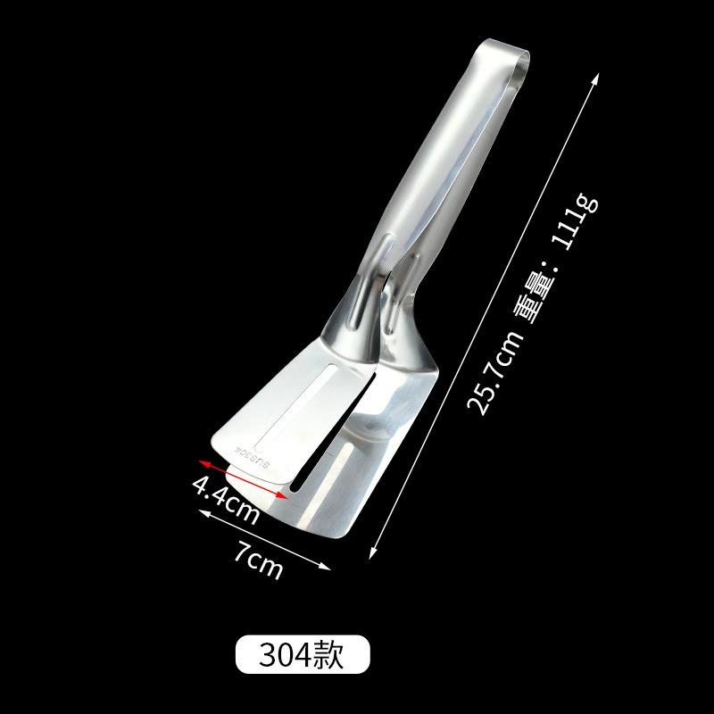 

Stainless Steel Steak Tongs Clip Multifunctional BBQ Tongs Frying Fish Spatula Bread Frying Shovel Clip Household Kitchen Tool
