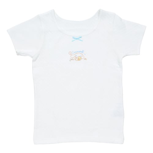 Sanrio Kids Quilt Short Sleeve Underwear Set of 2 Cinnamoroll 140cm Cotton with Name 2 Patterns for Children 227391