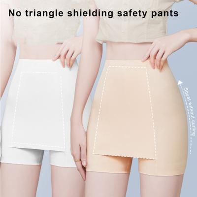 Pantalones de seguridad para mujer, de alta elasticidad, sin costuras, antiexposición, cintura alta, control de abdomen, secado rápido, minifalda, pantalones cortos interiores, pantalones cortos de yoga, calzoncillos