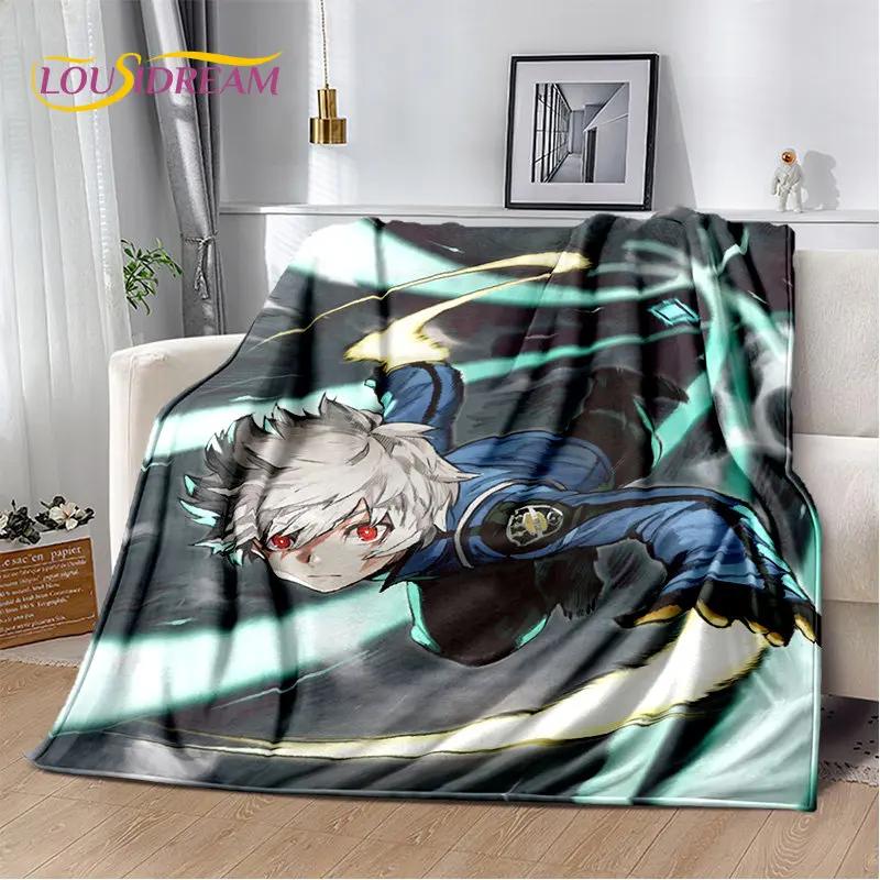 World Trigger Anime Kreskówka Miękki Pluszowy Koc, Koc Flanelowy Koc Narzuta na Salon Sypialnię Łóżko Sofa Piknik Cove Dzieci