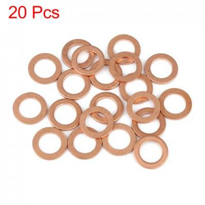 20pc Copper Washer Flat Sealing Gasket Ring Spacer for Car 10 X 15 X 15mm