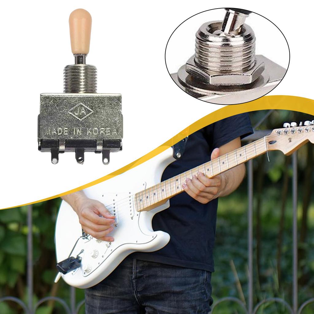 Enclosed 3 Way Guitar Toggle Switch Pickup Selector Switch Replacement Part for LP Electric Guitar Musical Instrument Accessorie