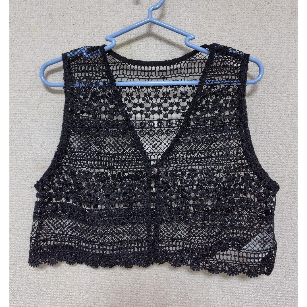 Front button lace gilet vest Rope Picnic [Anonymous delivery]