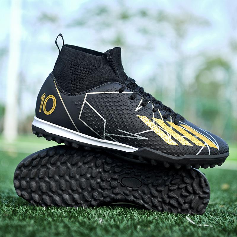 New football shoes men's and women's adult high-top long nails AG youth broken nails TF professional football game training shoes