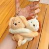 Originality Monke Penguin Dog Sheep Cartoon Animal Hug Plush Keychain For Friend