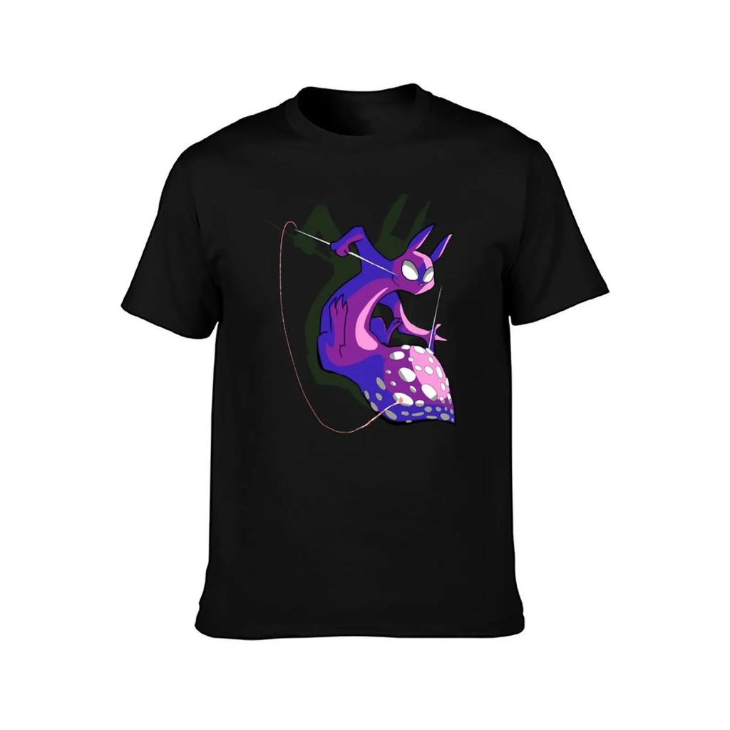 Rain World Downpour Slugcat Spearmaster T-Shirt Customs Vintage Anime Shirt Animal Prinfor Boys Fitted T Shirts for Men
