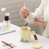 Ceramic Mug with Lid Filter Tea Separation Teacup Office Cup Water Cup Business Gift