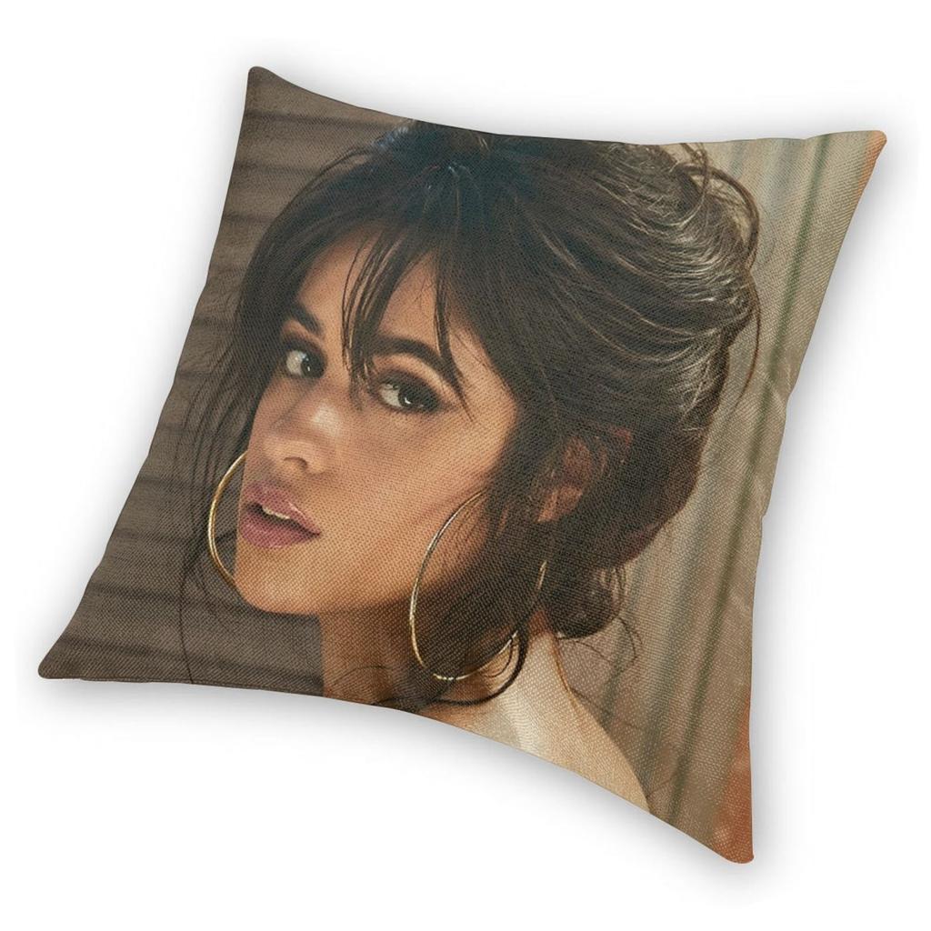 Singer Camila Cabello Pillowcase Printing Fabric Cushion Cover Decorative Throw Pillow Case Cover Home Dropshipping 40X40cm