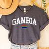 Gambia T-Shirt, Gambia Reise-T-Shirt, Vintage Westafrika Abenteuer-T-Shirt, Gambia Urlaubs-T-Shirt, Afrikanisches Reise-Geschenk