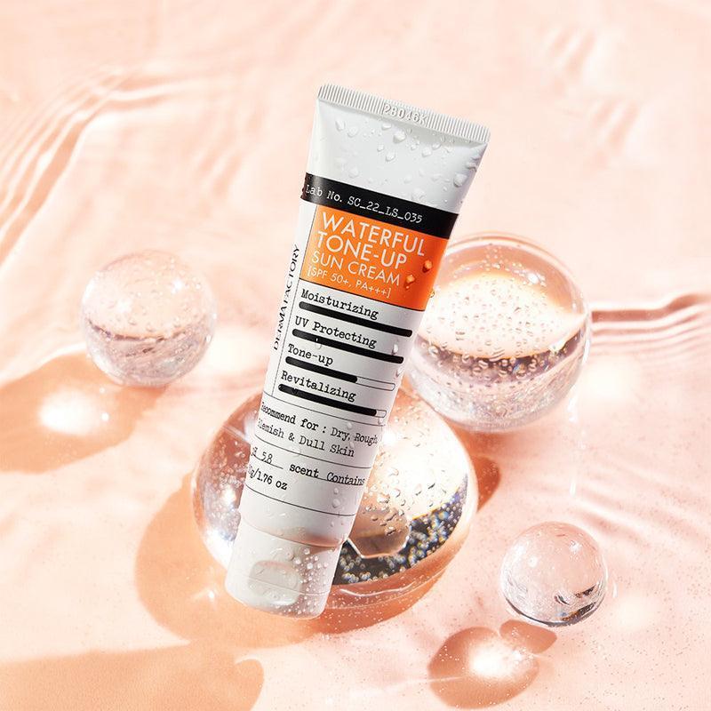 DERMA FACTORY Waterful Tone-Up Sun Cream SPF 50+ PA+++ 30g