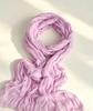 Atmospheric crumpled texture long silk scarf light and thin versatile long scarf high-grade texture affordable decorative yarn
