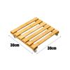 Creative Wooden Plant Roller Stand Square with 360° Detachable Wheels Potted Bonsai Rack Moving Palnt Pulley Pallet Holder
