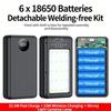 18650 Power Bank Battery Box 10W 6*18650 Power Bank Battery 6*18650 Power Bank Battery Box Holder Dual USB Accessories Holder